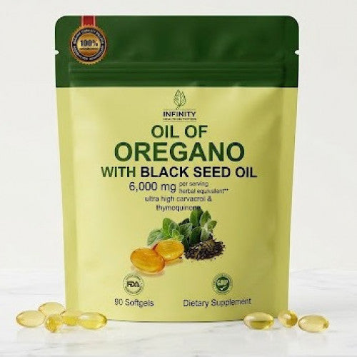 OREGANO OIL + BLACK SEED OIL 6000 MG